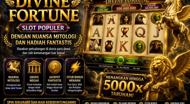 Divine Fortune, Slot Populer dengan Nuansa Mitologi dan Hadiah Fantastis